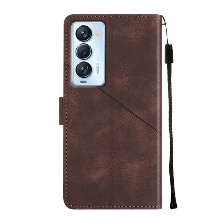 For Tecno Camon 18 Premier Skin-feel Embossed Leather Phone Case