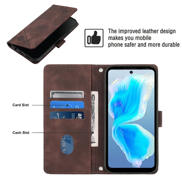 For Tecno Camon 18 Premier Skin-feel Embossed Leather Phone Case