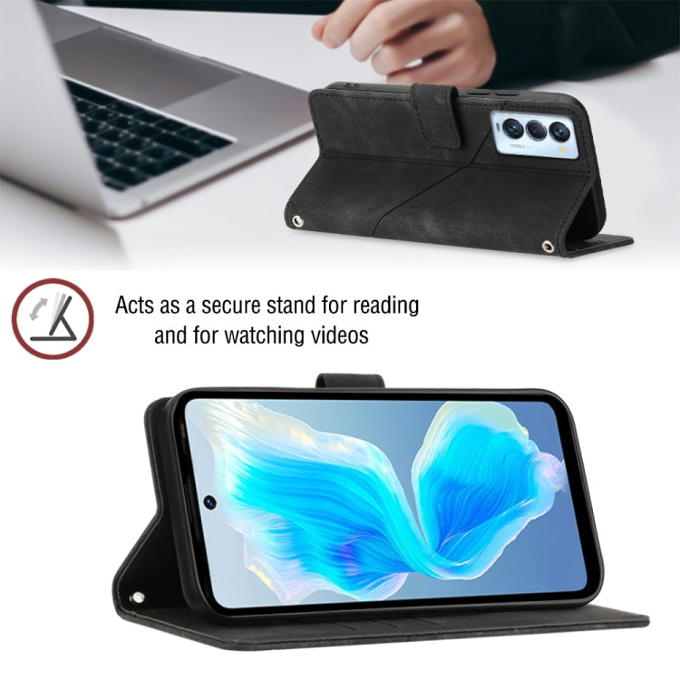 For Tecno Camon 18 Premier Skin-feel Embossed Leather Phone Case