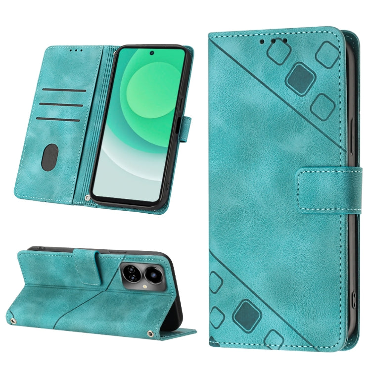 For Tecno Camon 19 Skin-feel Embossed Leather Phone Case