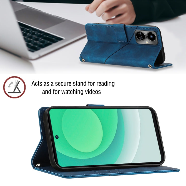 For Tecno Camon 19 Skin-feel Embossed Leather Phone Case