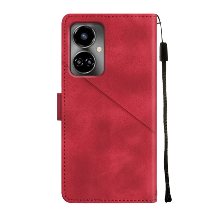 For Tecno Camon 19 Skin-feel Embossed Leather Phone Case