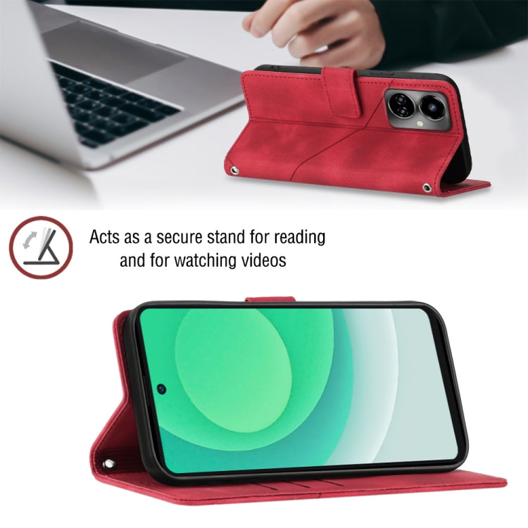 For Tecno Camon 19 Skin-feel Embossed Leather Phone Case