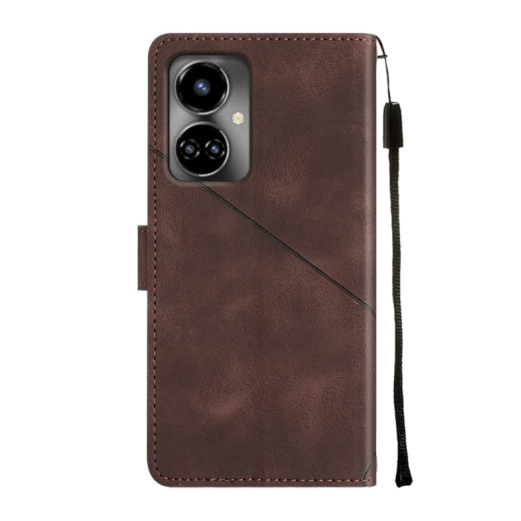 For Tecno Camon 19 Skin-feel Embossed Leather Phone Case