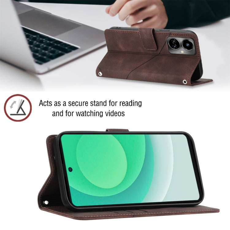 For Tecno Camon 19 Skin-feel Embossed Leather Phone Case