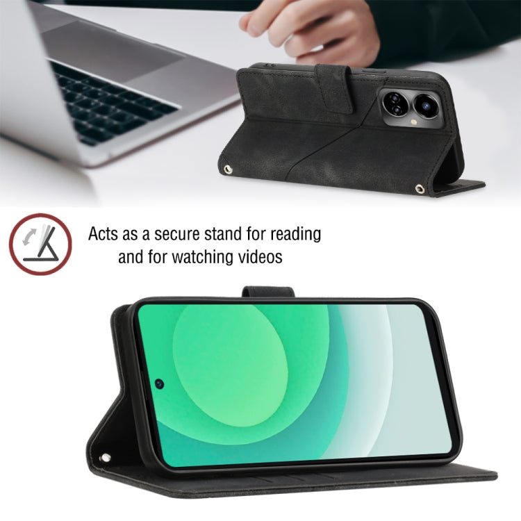 For Tecno Camon 19 Skin-feel Embossed Leather Phone Case