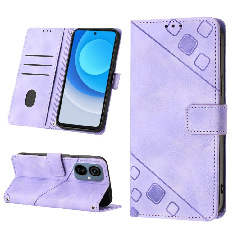 For Tecno Camon 19 Neo Skin-feel Embossed Leather Phone Case