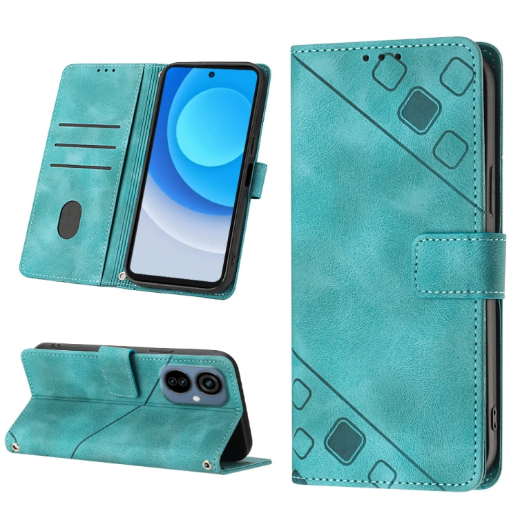 For Tecno Camon 19 Neo Skin-feel Embossed Leather Phone Case