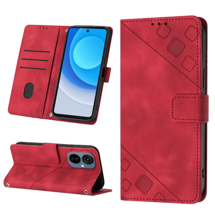 For Tecno Camon 19 Neo Skin-feel Embossed Leather Phone Case
