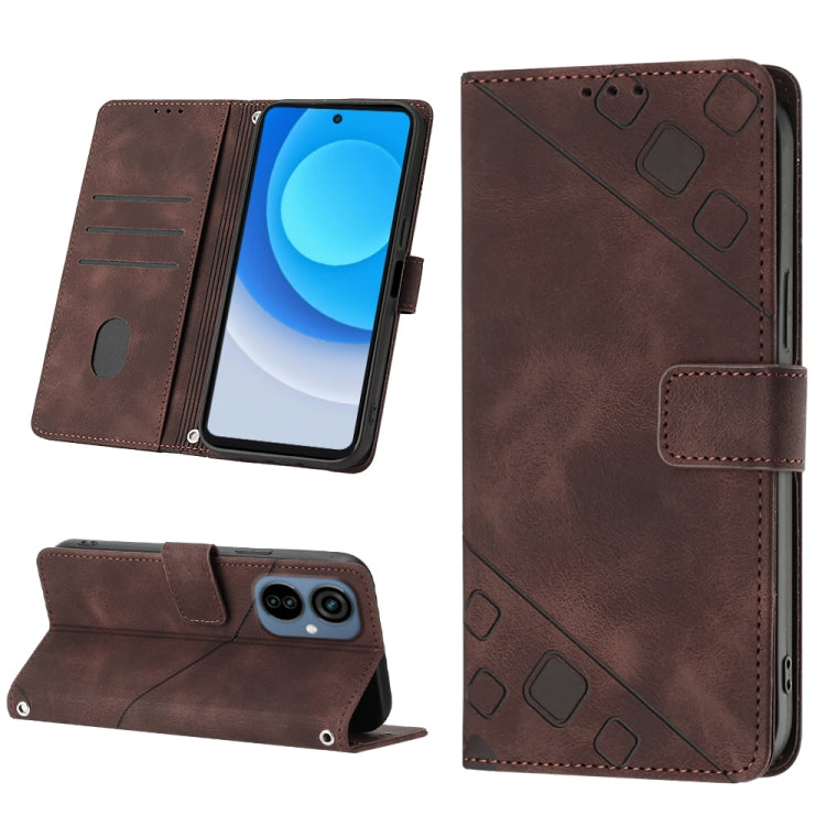 For Tecno Camon 19 Neo Skin-feel Embossed Leather Phone Case