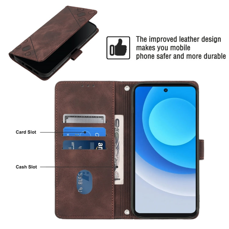 For Tecno Camon 19 Neo Skin-feel Embossed Leather Phone Case