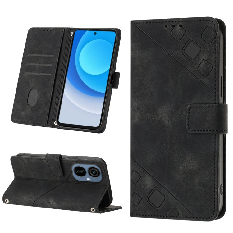 For Tecno Camon 19 Neo Skin-feel Embossed Leather Phone Case