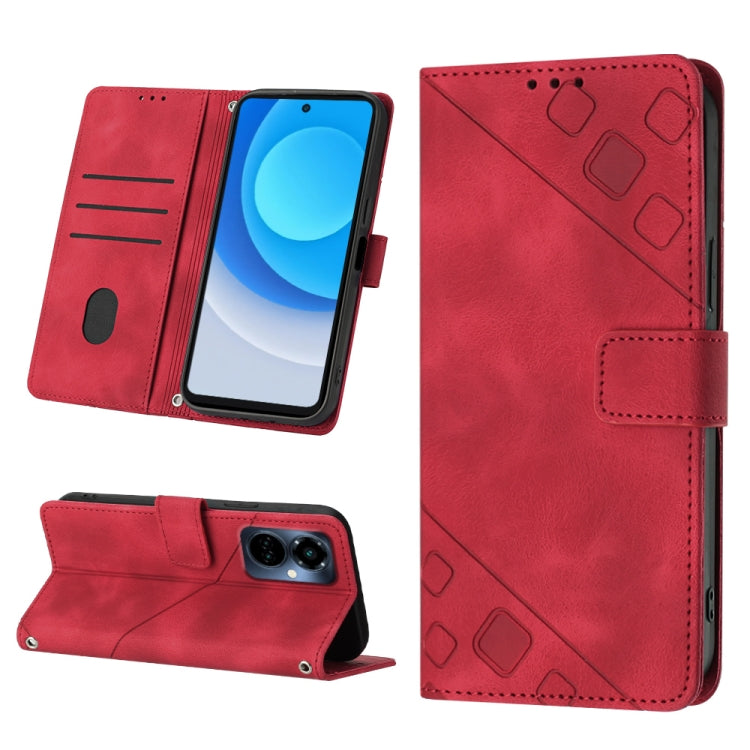 For Tecno Camon 19 Pro 5G Skin-feel Embossed Leather Phone Case