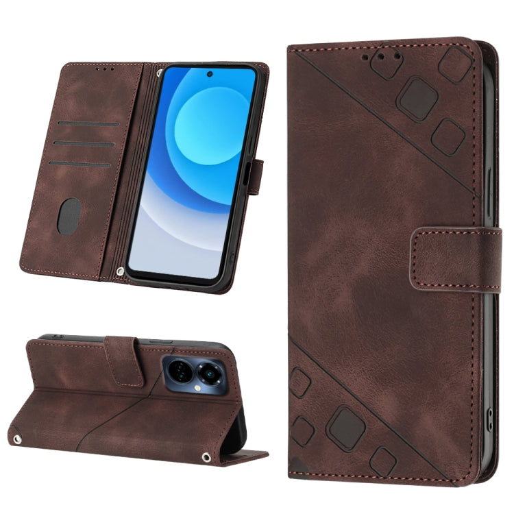 For Tecno Camon 19 Pro 5G Skin-feel Embossed Leather Phone Case