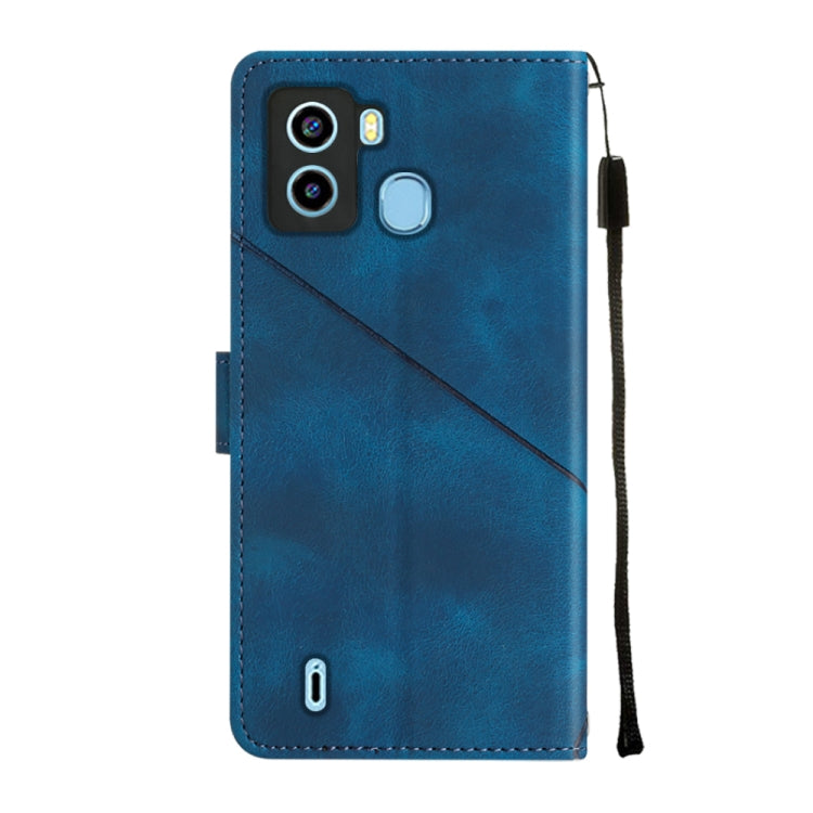 For Tecno Pop 6 Skin-feel Embossed Leather Phone Case