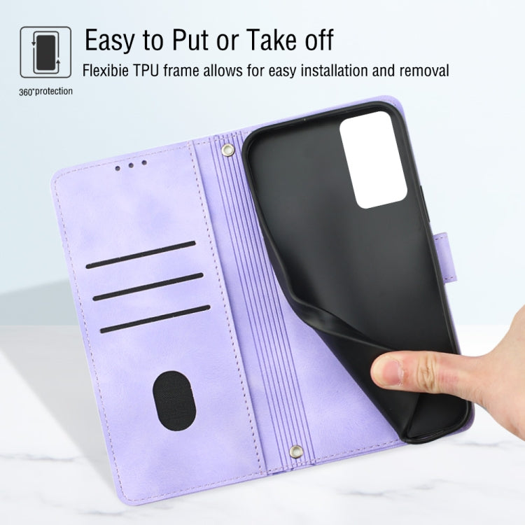 For Tecno Pop 6 Pro Skin-feel Embossed Leather Phone Case