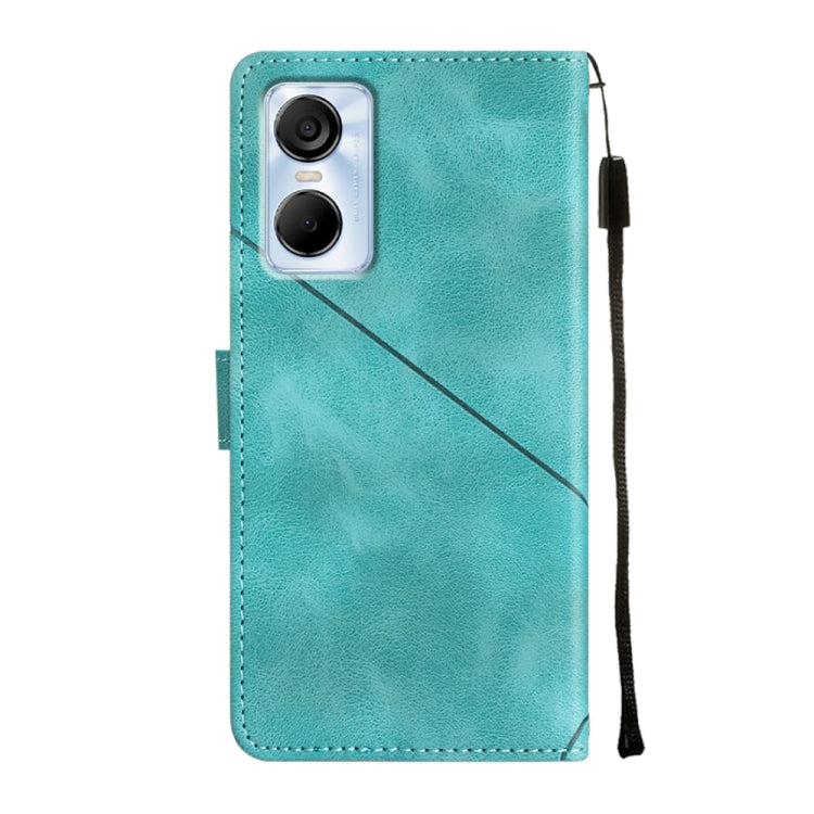For Tecno Pop 6 Pro Skin-feel Embossed Leather Phone Case