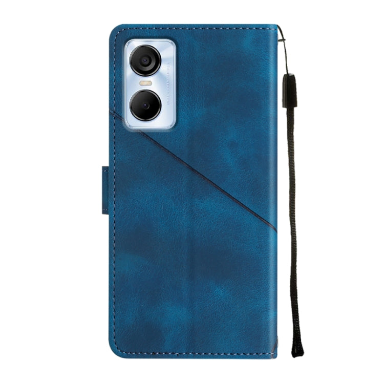 For Tecno Pop 6 Pro Skin-feel Embossed Leather Phone Case