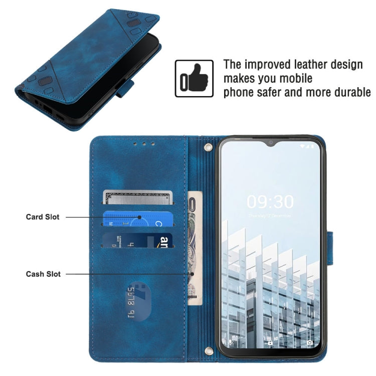 For Tecno Pop 6 Pro Skin-feel Embossed Leather Phone Case