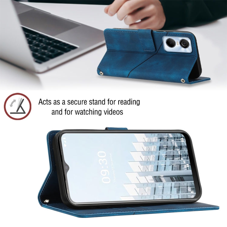 For Tecno Pop 6 Pro Skin-feel Embossed Leather Phone Case