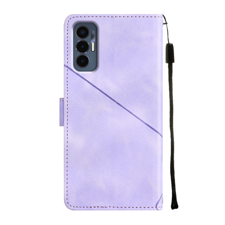 For Tecno Pova 3 LE7 Skin-feel Embossed Leather Phone Case