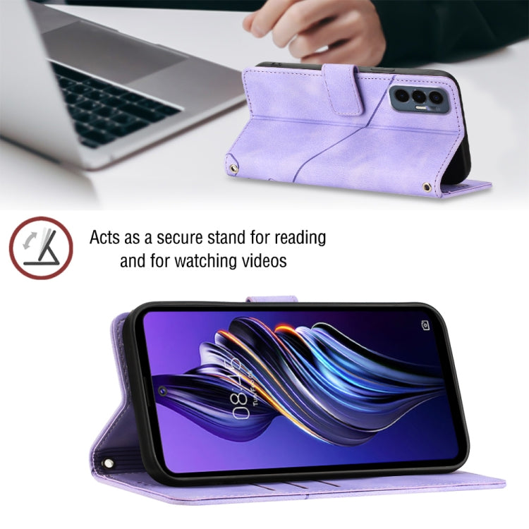 For Tecno Pova 3 LE7 Skin-feel Embossed Leather Phone Case