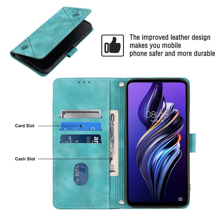 For Tecno Pova 3 LE7 Skin-feel Embossed Leather Phone Case