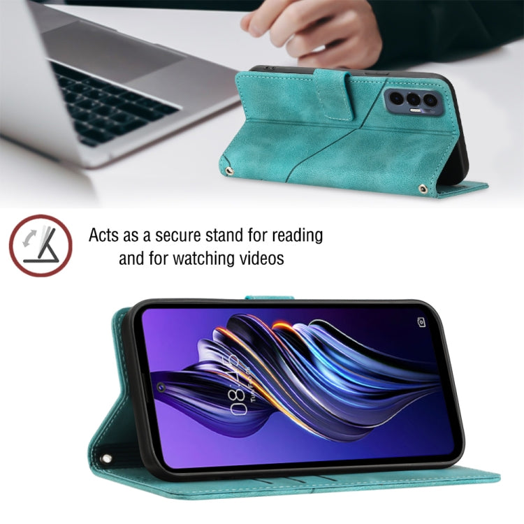 For Tecno Pova 3 LE7 Skin-feel Embossed Leather Phone Case