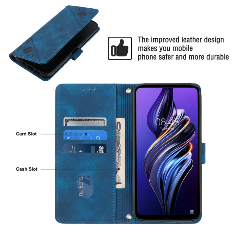 For Tecno Pova 3 LE7 Skin-feel Embossed Leather Phone Case