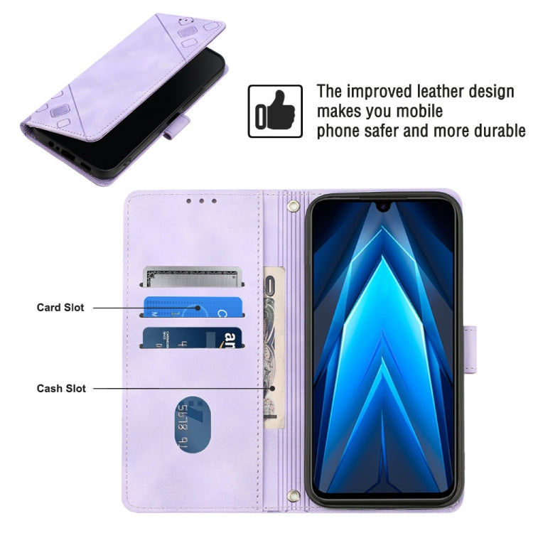 For Tecno Pova Neo 2 LG6n Skin-feel Embossed Leather Phone Case
