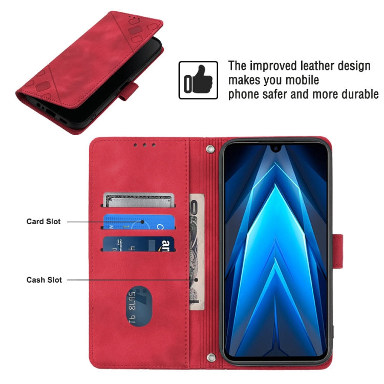 For Tecno Pova Neo 2 LG6n Skin-feel Embossed Leather Phone Case