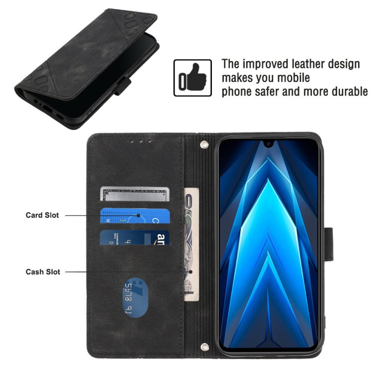 For Tecno Pova Neo 2 LG6n Skin-feel Embossed Leather Phone Case