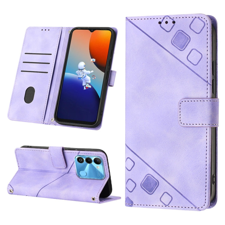 For Tecno Spark 9 KG5p Skin-feel Embossed Leather Phone Case