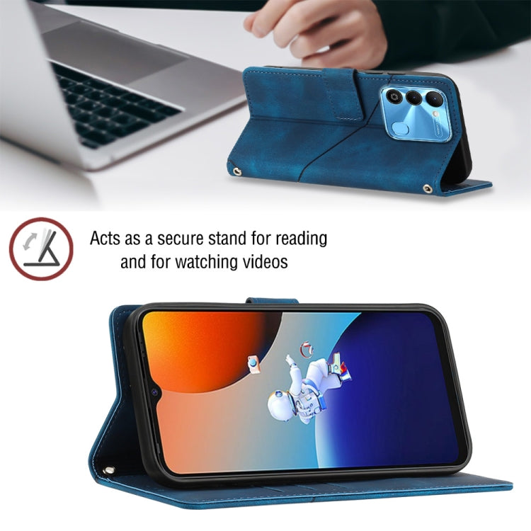 For Tecno Spark 9 KG5p Skin-feel Embossed Leather Phone Case
