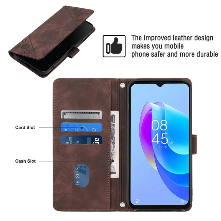 For Tecno Spark 9 Pro / Spark 9T Skin-feel Embossed Leather Phone Case