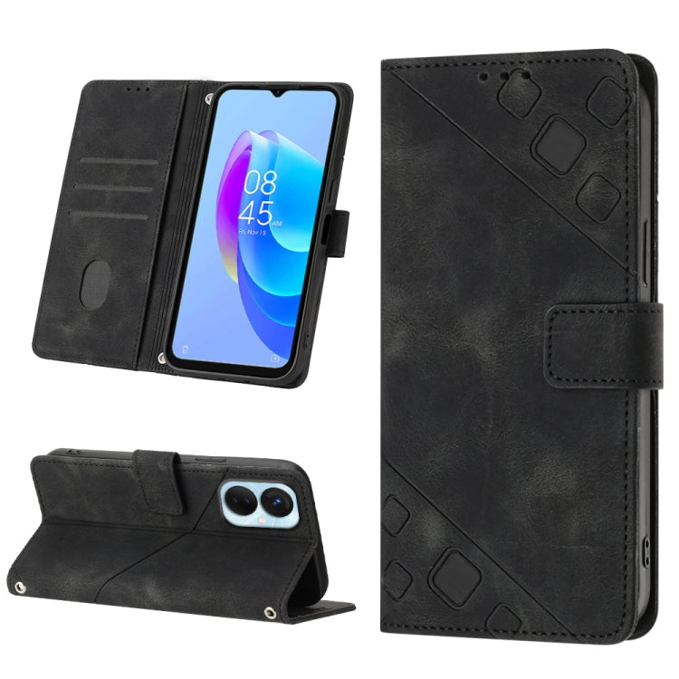 For Tecno Spark 9 Pro / Spark 9T Skin-feel Embossed Leather Phone Case