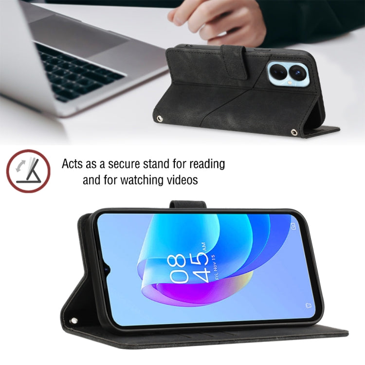 For Tecno Spark 9 Pro / Spark 9T Skin-feel Embossed Leather Phone Case