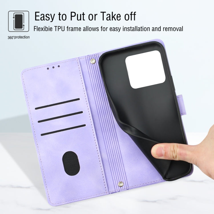 For OnePlus 10T 5G Skin-feel Embossed Leather Phone Case