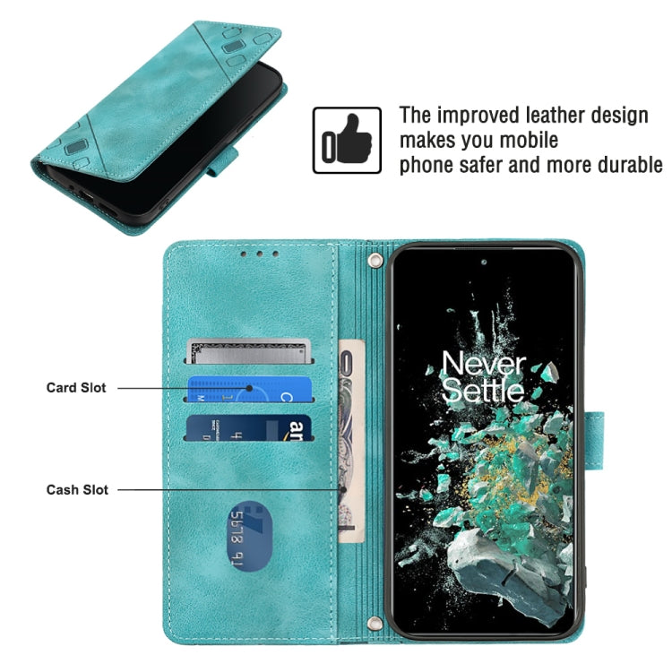 For OnePlus 10T 5G Skin-feel Embossed Leather Phone Case