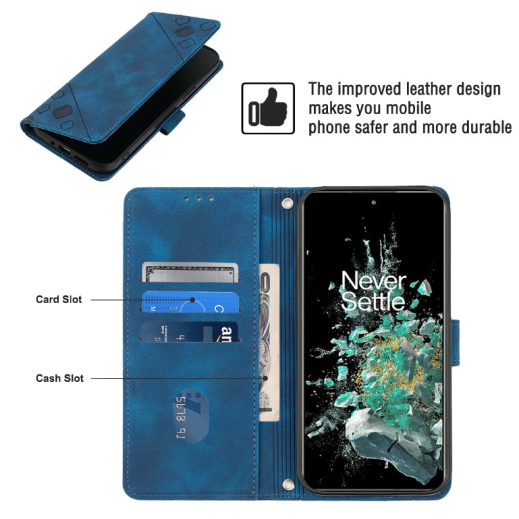 For OnePlus 10T 5G Skin-feel Embossed Leather Phone Case