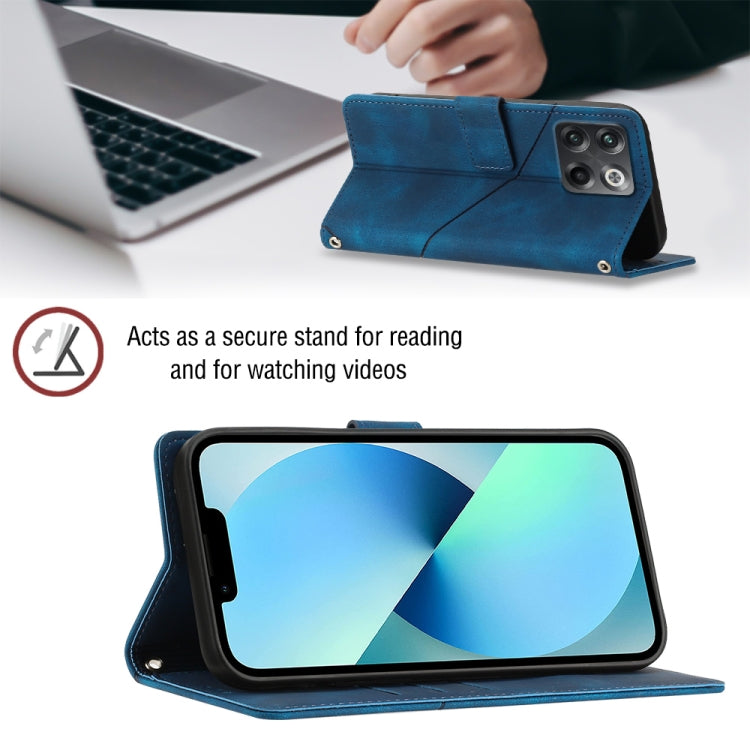 For OnePlus 10T 5G Skin-feel Embossed Leather Phone Case