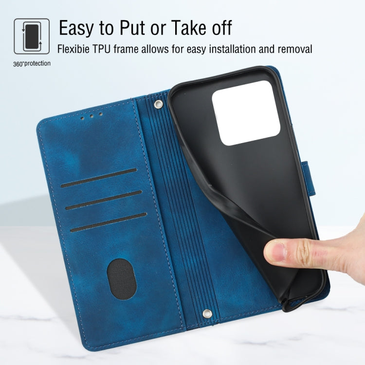 For OnePlus 10T 5G Skin-feel Embossed Leather Phone Case