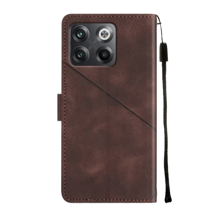 For OnePlus 10T 5G Skin-feel Embossed Leather Phone Case