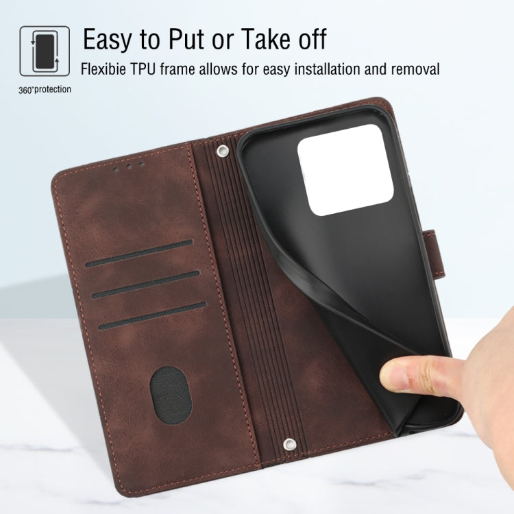 For OnePlus 10T 5G Skin-feel Embossed Leather Phone Case