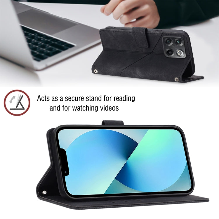 For OnePlus 10T 5G Skin-feel Embossed Leather Phone Case