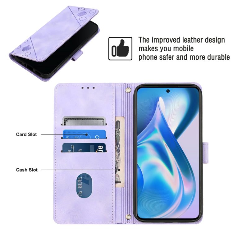 For OnePlus ACE 5G Skin-feel Embossed Leather Phone Case