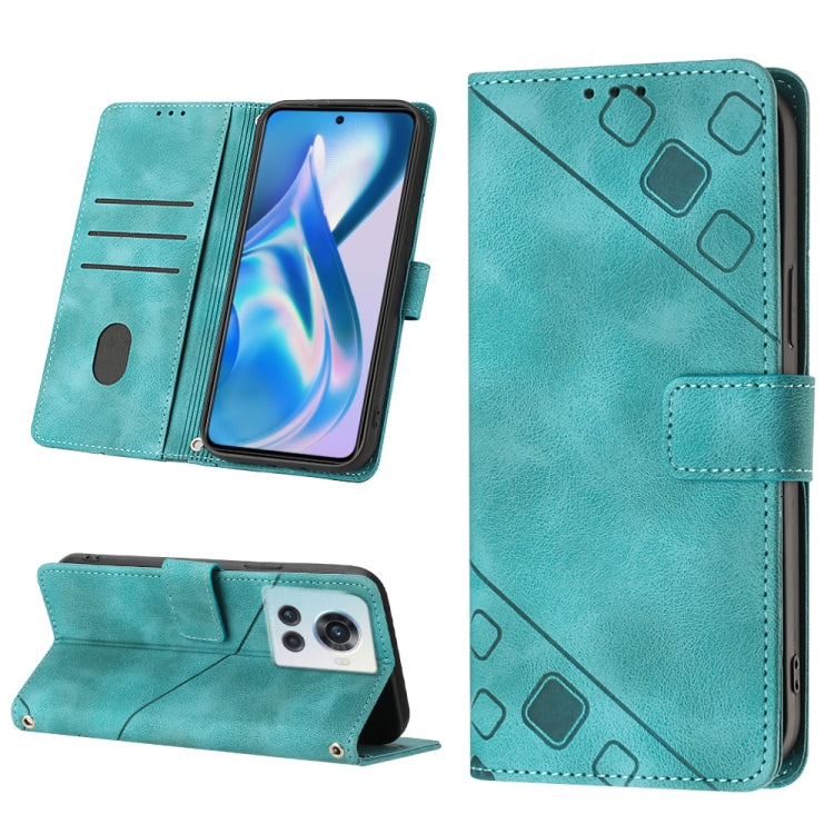 For OnePlus ACE 5G Skin-feel Embossed Leather Phone Case