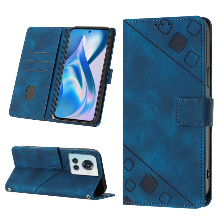 For OnePlus ACE 5G Skin-feel Embossed Leather Phone Case