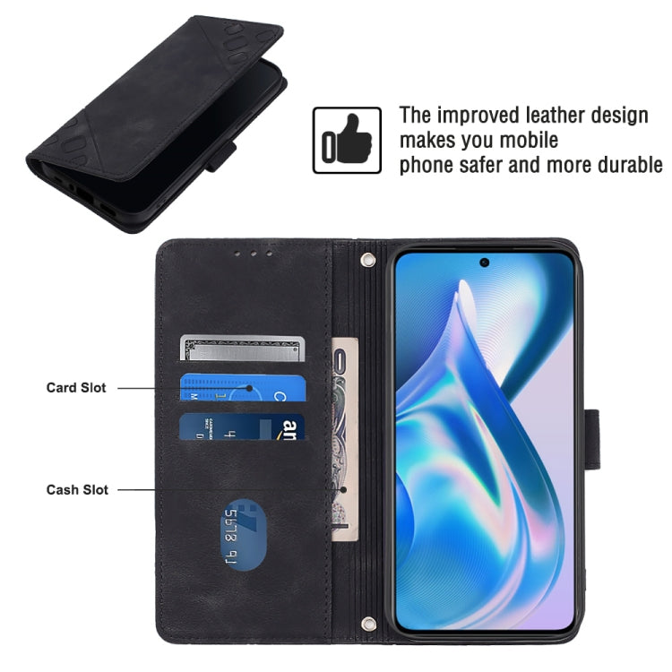 For OnePlus ACE 5G Skin-feel Embossed Leather Phone Case