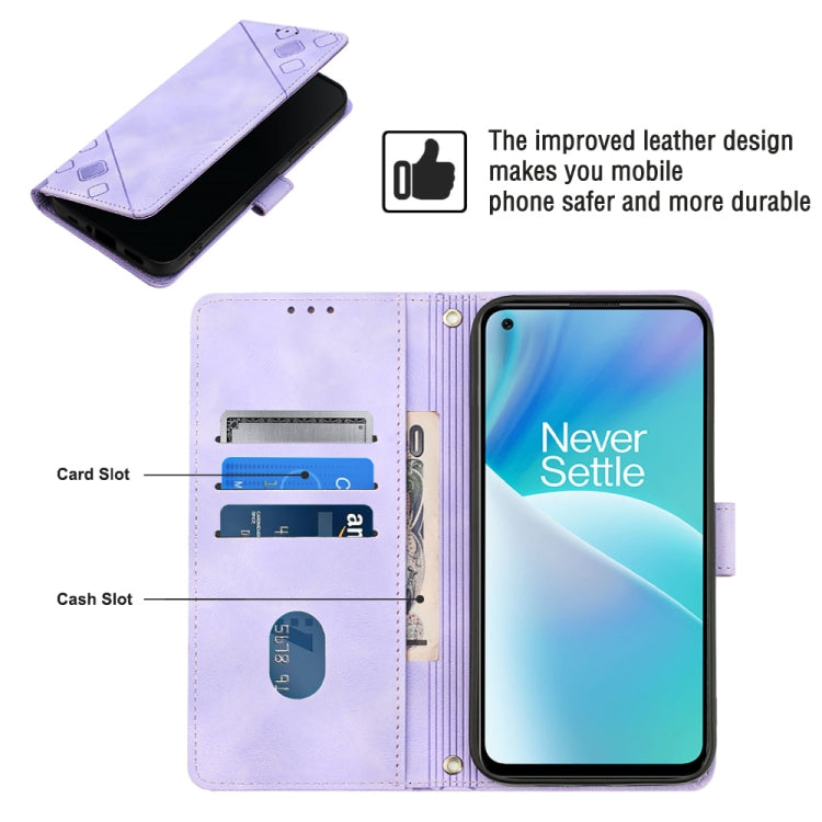 For OnePlus Nord 2T 5G Skin-feel Embossed Leather Phone Case